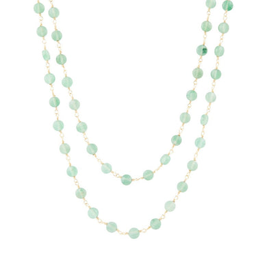 Two Row Green Aventurine Necklace