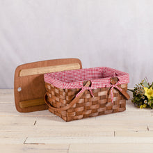 Load image into Gallery viewer, Kansas Handwoven Wood Picnic Basket