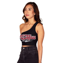Load image into Gallery viewer, UMass Lightning One Shoulder Top