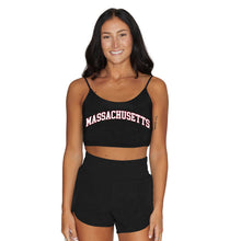 Load image into Gallery viewer, UMass Black Spaghetti Tank