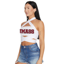 Load image into Gallery viewer, UMass White Multi Way Bandeau Top