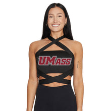 Load image into Gallery viewer, UMass Black Multi Way Bandeau Top