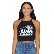 Load image into Gallery viewer, New Hampshire Wildcats Black Halter Top