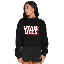 Load image into Gallery viewer, Utah Retro Black Crewneck