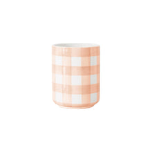 Load image into Gallery viewer, Gingham Large Vase/ Utensil Holder