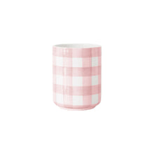 Load image into Gallery viewer, Gingham Large Vase/ Utensil Holder