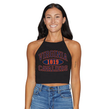 Load image into Gallery viewer, Virginia Cavaliers Black Halter Top