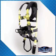 Load image into Gallery viewer, Full Body Harness w/ 3 D-Rings, X-Pad, Padded Legs, Quick Release