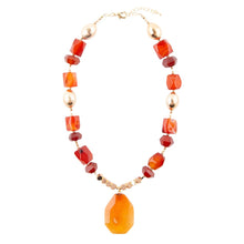 Load image into Gallery viewer, Victoria Carnelian Pendant Necklace