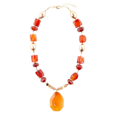 Victoria Carnelian Pendant Necklace