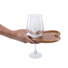 Load image into Gallery viewer, Heart Shaped Wine Appetizer Plate Set of 4