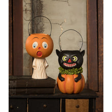 Load image into Gallery viewer, Vintage Scared Pumpkin Ghost by Bethany Lowe Designs