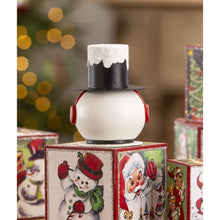 Load image into Gallery viewer, Vintage Surprised Snowman Container by Bethany Lowe Designs