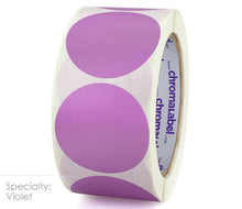 Load image into Gallery viewer, 2&quot; Permanent Color-Code Round Dot Inventory Labels: 500/Roll