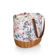 Load image into Gallery viewer, Coronado Canvas and Willow Basket Tote