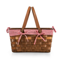 Load image into Gallery viewer, Kansas Handwoven Wood Picnic Basket