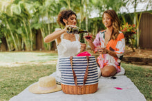 Load image into Gallery viewer, Coronado Canvas and Willow Basket Tote