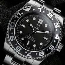 Load image into Gallery viewer, VO128SS - VOYAGER SILVER &amp; BLACK WATCH