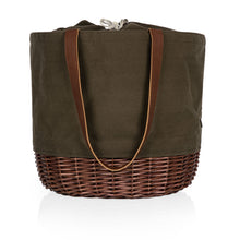Load image into Gallery viewer, Coronado Canvas and Willow Basket Tote