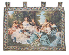 Load image into Gallery viewer, DaDa Bedding 'Her Ladies in Waiting' Spanish Party Classical French Rococo Woven Tapestry Wall Hanging - 36" x 50"