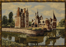 Load image into Gallery viewer, Tache Chateau du Moulin Tapestry Victorian Summertime Manor Landscape Woven Wall Hanging (3562HL2)