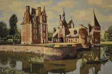 Load image into Gallery viewer, Tache Chateau du Moulin Tapestry Victorian Summertime Manor Landscape Woven Wall Hanging (3562HL2)