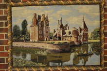 Load image into Gallery viewer, Tache Chateau du Moulin Tapestry Victorian Summertime Manor Landscape Woven Wall Hanging (3562HL2)
