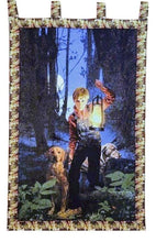 Load image into Gallery viewer, Tache Where the Red Fern Grows Tapestry Decorative Wall Hanging 28 x 47 (12243)