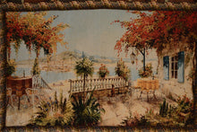 Load image into Gallery viewer, Tache Tapestry Summer Ocean View Coastal Table for Two Wall Hanging Art 28 x 47 (13571B)