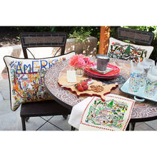 Load image into Gallery viewer, Washington Hand-Embroidered Pillow