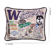 Load image into Gallery viewer, Washington, University of Collegiate Embroidered Pillow by CatStudio