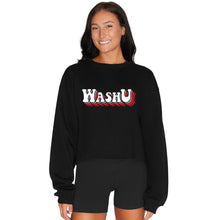 Load image into Gallery viewer, WashU Retro Cropped Crewneck