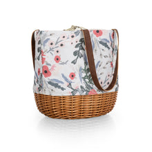 Load image into Gallery viewer, Coronado Canvas and Willow Basket Tote