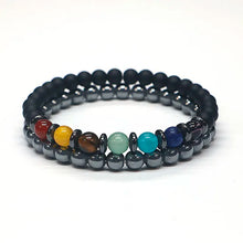 Load image into Gallery viewer, 7 Chakra Balance &amp; Weight Loss Support Magnetic Bracelets