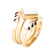 Load image into Gallery viewer, White Jasper Aztec Ring