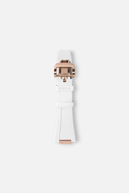 FKM Rubber Strap: White/Rose