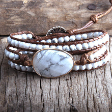 Load image into Gallery viewer, White Turquoise Anger Release Bracelet