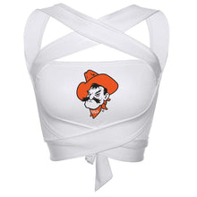 Load image into Gallery viewer, Oklahoma State White Multi Way Bandeau Top