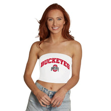 Load image into Gallery viewer, Ohio State OSU Buckeyes White Tube Top