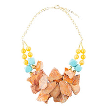 Load image into Gallery viewer, Windswept Double Strand Slab Necklace