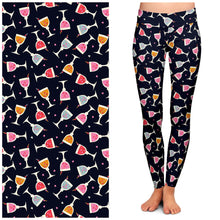 Load image into Gallery viewer, "Sweetheart Swirl" Buttery Soft Leggings by Lipstick &amp; Chrome