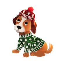 Load image into Gallery viewer, Winter Puppy Brooch by Cherryloco