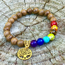 Load image into Gallery viewer, 7 Chakra Sacred Bracelet With Sandalwood