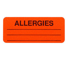 Load image into Gallery viewer, &quot;Allergies&quot; Labels - 1&quot; x 2-1/4&quot; - 250/Box