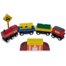 Load image into Gallery viewer, Set of 40 Pieces City Vehicles, Buildings, and Signs Wooden Blocks