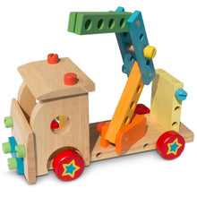 Load image into Gallery viewer, Set of Wooden Truck with Building Tools