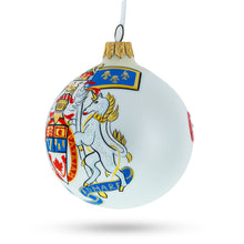 Load image into Gallery viewer, Canada Coat of Arms Glass Ball Christmas Ornament 3.25 Inches