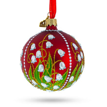 Load image into Gallery viewer, 1898 Lilies of the Valley Royal Glass Ball Christmas Ornament 3.25 Inches