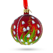 Load image into Gallery viewer, 1898 Lilies of the Valley Royal Glass Ball Christmas Ornament 3.25 Inches