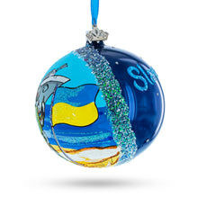 Load image into Gallery viewer, Ukrainian Heroes Glass Ball Christmas Ornament 4 Inches